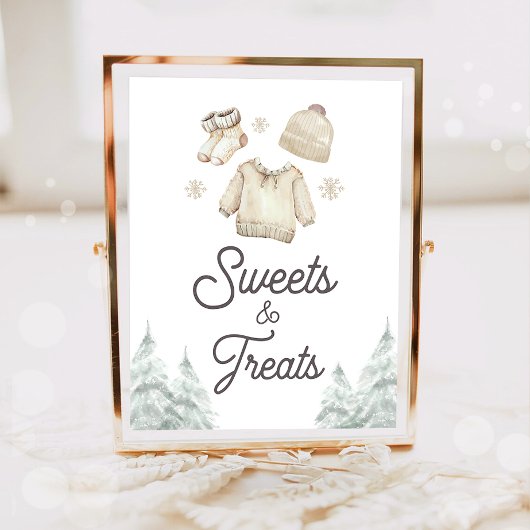 Sweets and Treats Winter Baby It's Cold Outside Poster