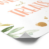 Sweets and Trees Miss Onederful Birthday Sign Poster (Hoek)