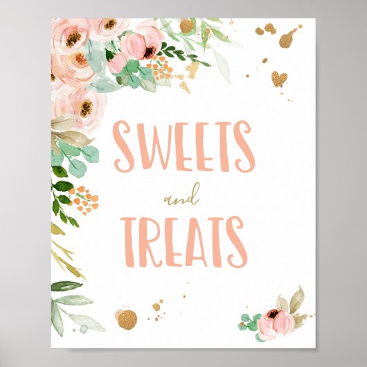 Sweets and Trees Miss Onederful Birthday Sign Poster (Voorkant)