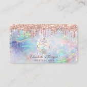 Sweets Cupcake Roos Gold Drives Opal Visitekaartje (Voorkant)