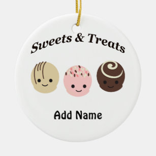 Sweets en behandelingen! Chocolade Keramisch Ornament