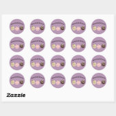 Sweets en behandelingen! Chocolade Ronde Sticker (Vel)