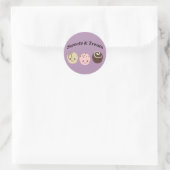 Sweets en behandelingen! Chocolade Ronde Sticker (Tas)