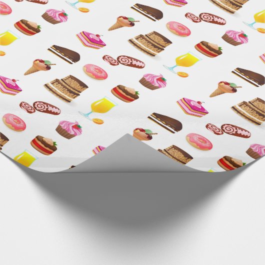 Sweets en snoepjes cadeaupapier (Hoek)
