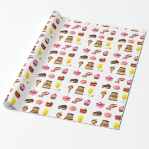 Sweets en snoepjes cadeaupapier