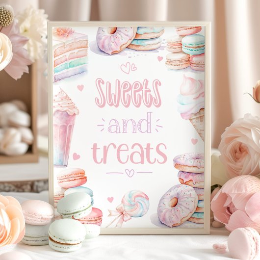 Sweets en traktaties Sweet verjaardagsfeestje Poster