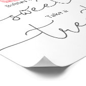 Sweets en trakteert baby meisje kleding teken poster (Hoek)