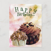 Sweets Happy Birthday Cupcakes| Briefkaart (Voorkant)