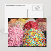 Sweets in Bazaar - Damascus, Syrië Briefkaart (Voorkant / Achterkant)