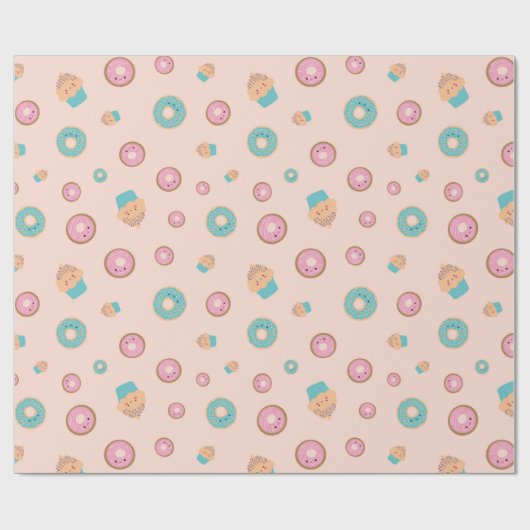 Sweets is Sweet Peach Cadeaupapier (Vlak)