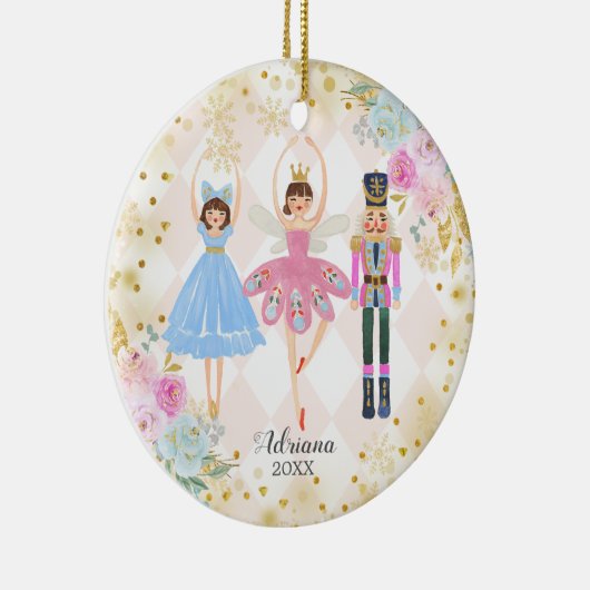 Sweets Personalized Nutkraker ornament Girl (Rechts)