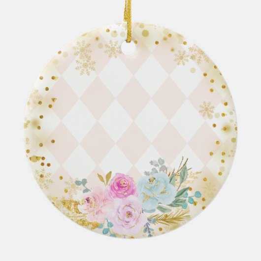 Sweets Personalized Nutkraker ornament Girl (Achterkant)