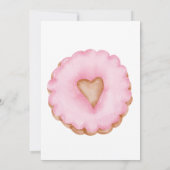 Sweets Pink Banner Donuts Baby shower Party Kaart (Achterkant)