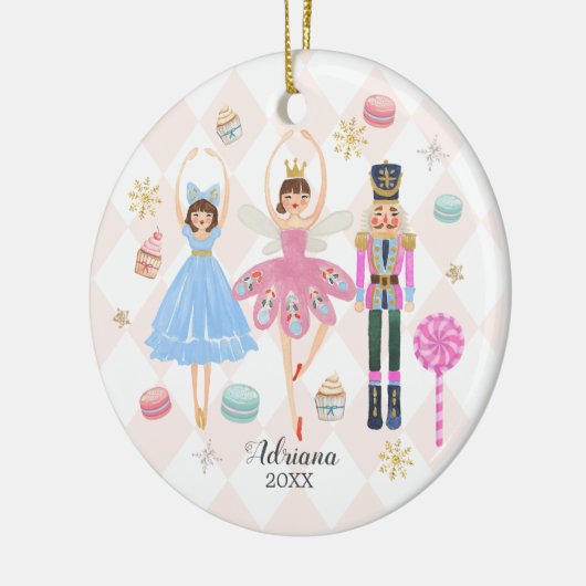 Sweets Specialized Nutkraker Macaroon Keramisch Ornament (Links)