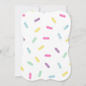Sweets Sprinkles Verjaardag uitnodiging (Achterkant)