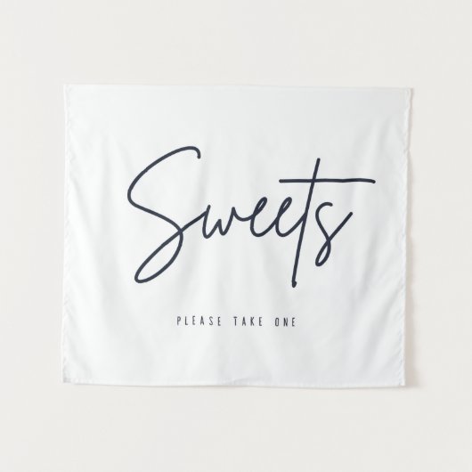 Sweets Table Backdrop Take One Dessert Wedding Wandkleed (Voorkant (horizontaal))