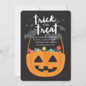 Sweets & Treats Halloween Invite Kaart (Voorkant)