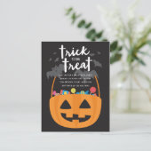Sweets & Trees Halloween Invite Uitnodiging Briefkaart (Staand voorkant)
