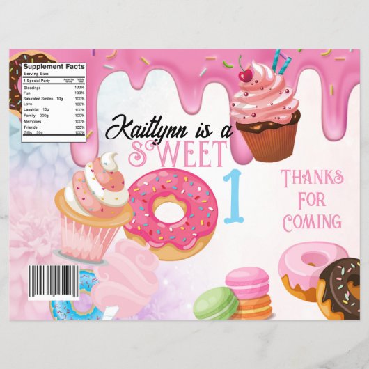 Sweets Verjaardag Chip Bag Flyer