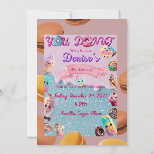 Sweet's Verjaardag Uitnodiging (Achterkant)