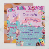 Sweet's Verjaardag Uitnodiging (Voorkant / Achterkant)