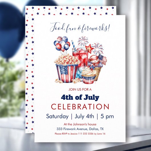 Sweets & Vuurwerk 4 juli Patriottische Partij Kaart