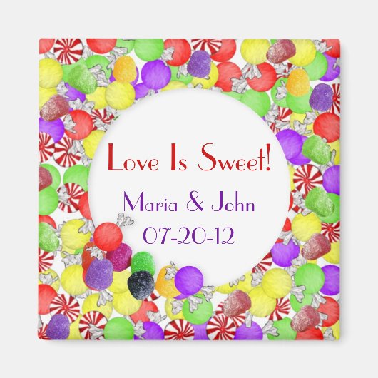 Sweets Wedding Magnet (Voorkant)
