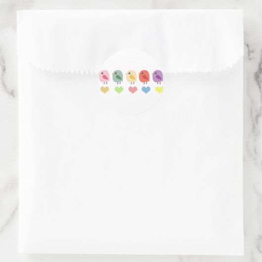 SweetTweet Ronde Sticker (Tas)