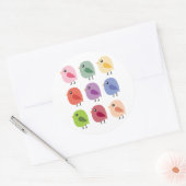 SweetTweet vogels Ronde Sticker (Envelop)