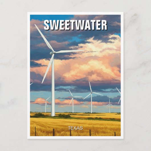 Sweetwater Texas Reizen Briefkaart (Voorkant)