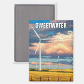 Sweetwater Texas Reizen Magneet (Voorkant / Achterkant)