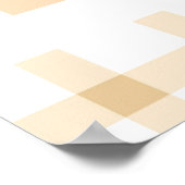 Sweety Little Peach Baby shower Welkom Poster (Hoek)