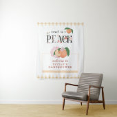Sweety Little Peach Baby shower Welkom Wandkleed (In situ)