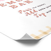 Sweety Little Peach Memosa Bar Sign Poster (Hoek)