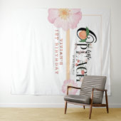 Sweety Little Peach Verjaardag Wandkleed (In Situ (horizontaal))