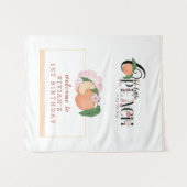 Sweety Little Peach Welkom Wandkleed (Voorkant (horizontaal))