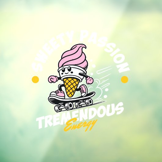 Sweety passie geweldige energie raamsticker (Vel 3)