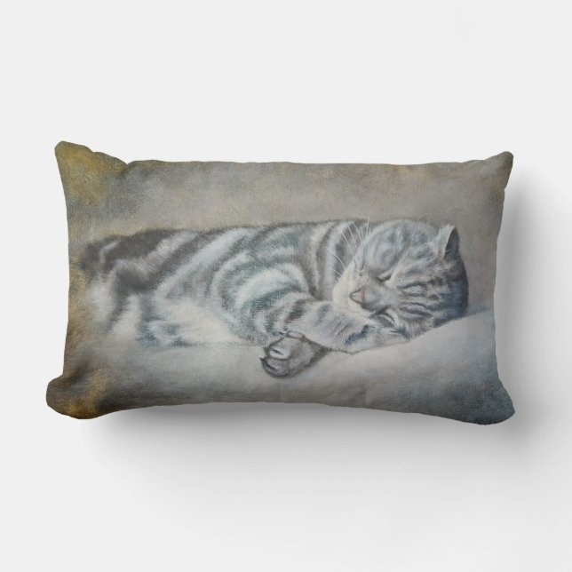 Sweety Sleeping Cat Pillow Kussen (Voorkant)