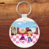 Swellsville Sock Hop Diner Sleutelhanger (Voorkant)
