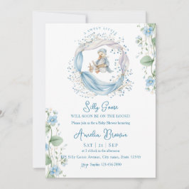 Swet Silly Goose Reading Baby Shower Invitation Kaart