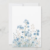 Swet Silly Goose Reading Baby Shower Invitation Kaart (Achterkant)