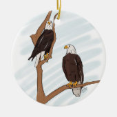 SWFEC Bald Eagle Couple Holiday Ornament (Voorkant)