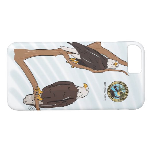 SWFEC Eagle Coule Art Telefoons Case-Mate iPhone Case (Achterkant (Horizontaal))