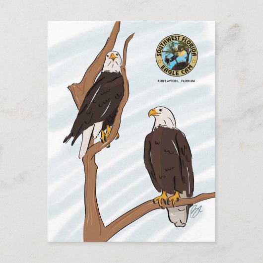 SWFEC Eagle Couple Post Card Briefkaart (Voorkant)