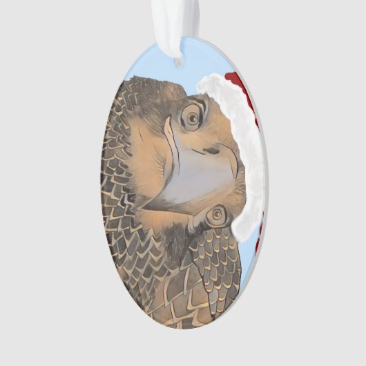 SWFL Bald Eagle die zo'n knappe adelaar is, E9 Ornament (voorkant)