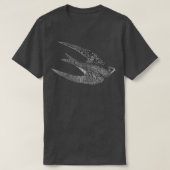 Swift Bird Flying T-shirt (Design voorkant)