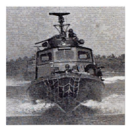 Swift Boat Photo Mosaic Poster
