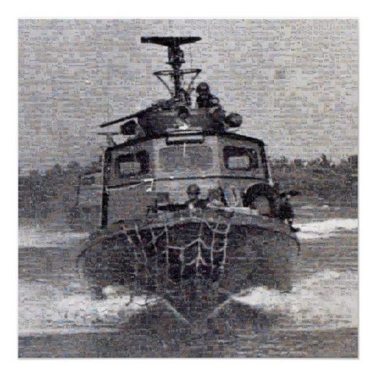 Swift Boat Photo Mosaic Poster (Voorkant)