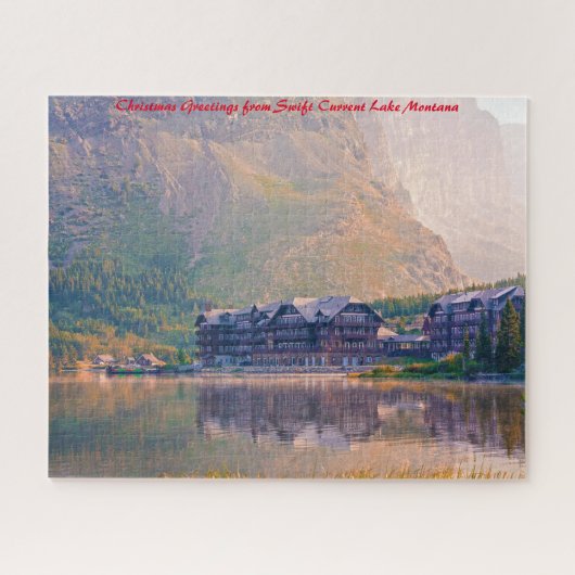 Swift Current Lake Montana.kerstgroeten Legpuzzel (Horizontaal)