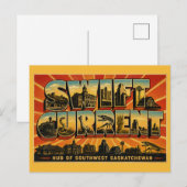 Swift Current Saskatchewan Zuidwest Hub Briefkaart (Voorkant / Achterkant)